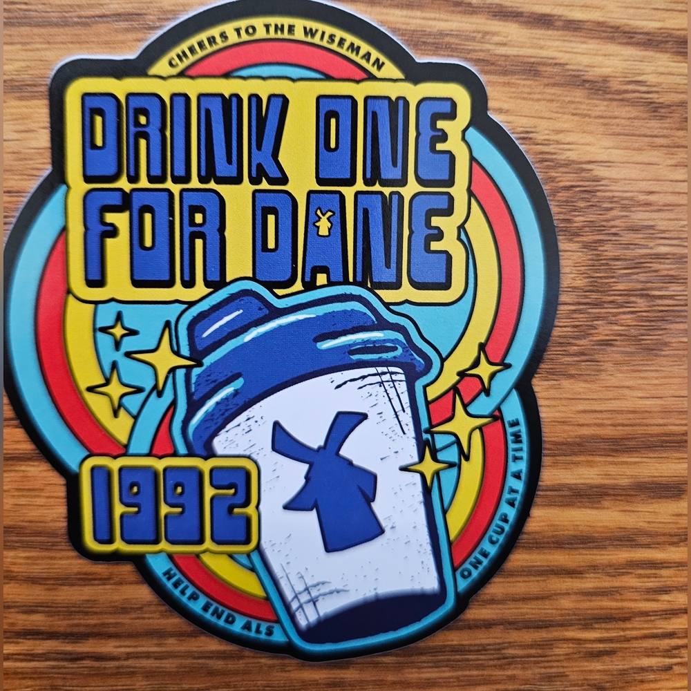 Dutch Bros Colorful Drink One for Dane Sticker